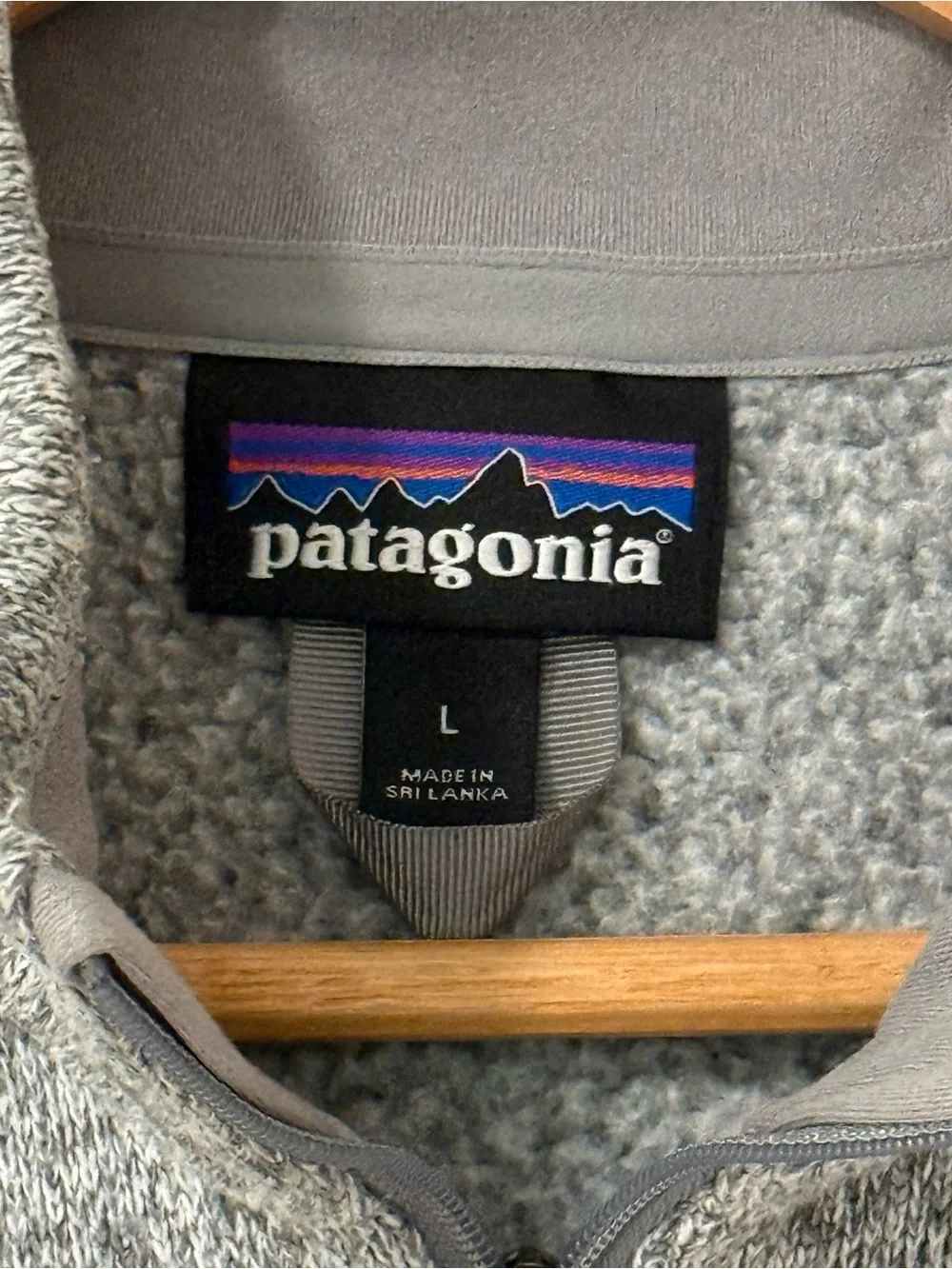 Patagonia Women’s Gray Better Sweater Worn Wear Full Zip Sweater L - Picture 4 of 8